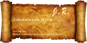 Jakobovics Rita névjegykártya